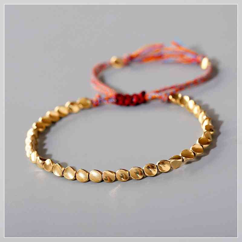 Irregular Gold Beads Adjustable Femme Handmade Bracelets