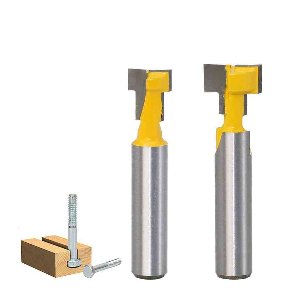 Shank T-slot Keyhole, Router, Carbide Cutter For Wood Hex Bolt, T-track Slotting Cutters