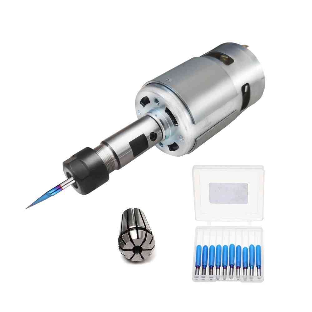 Er11- Ball Bearing, Spindle Motor With Extension Rod, Carving Knife For Cnc Router Machine (set 1)