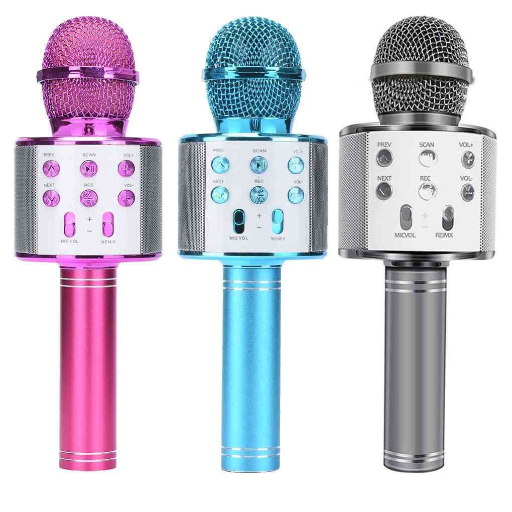 Wireless, Professional And Portable Bluetooth Karaoke Handheld Microphone