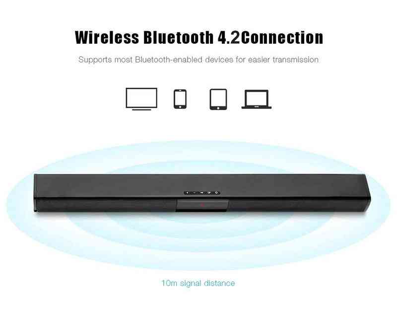 Tv Sound Bar, Wired & Wireless Bluetooth, Home Surround For Pc Theater Speaker
