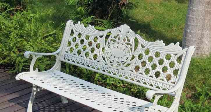 Outdoor Furniture Cast Aluminum Frame Porch Chair