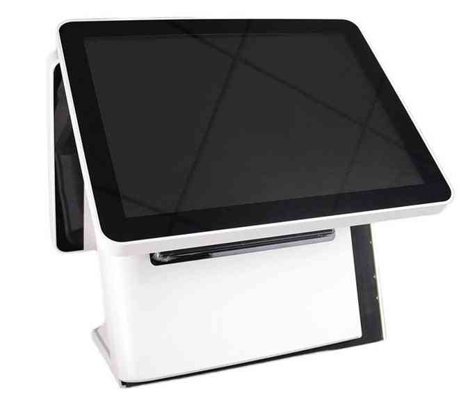 15 Inch Android Check Out Terminal With Dual Touch Lcd For Supermarket, Restaurant