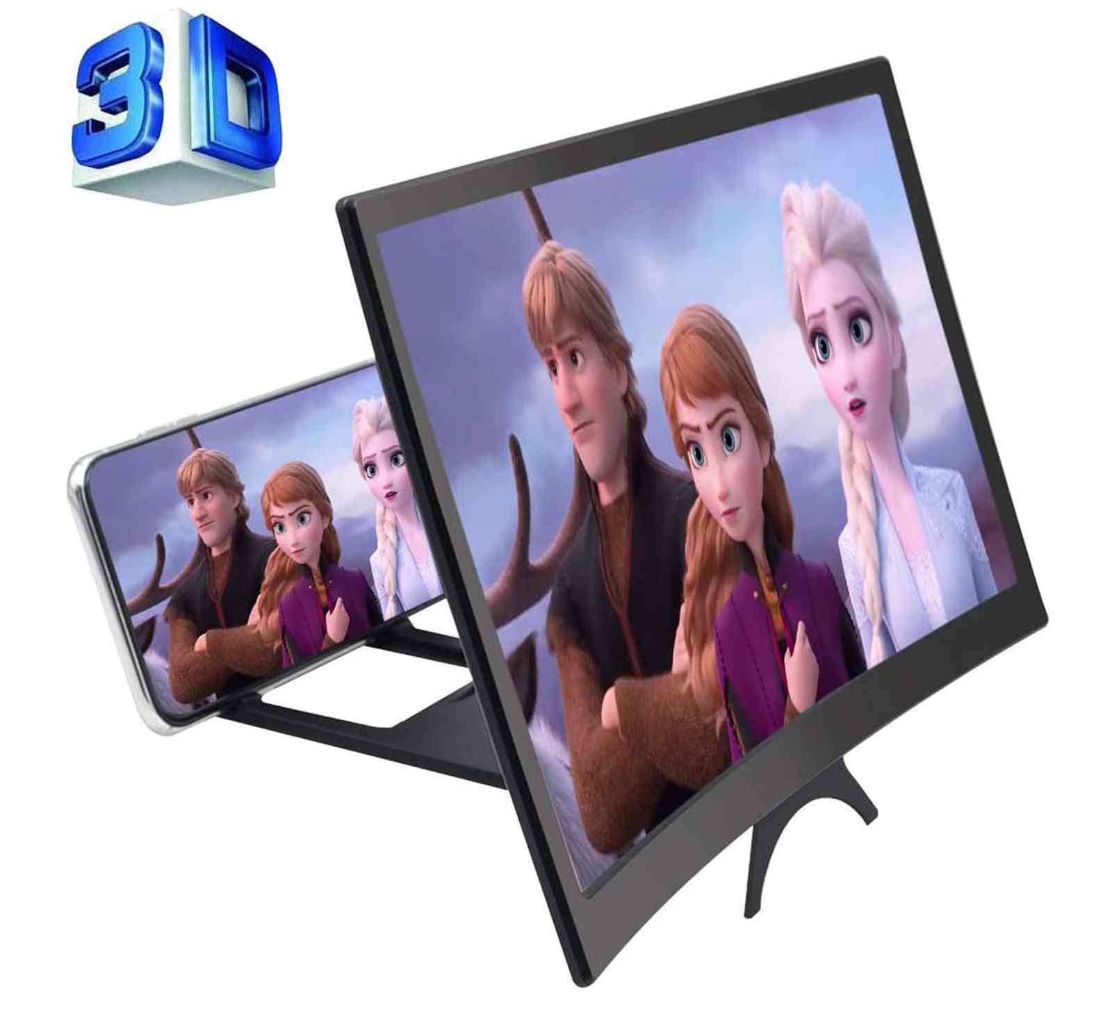 Suport video 3D pentru lupă pentru telefon mobil, amplificator de ecran pentru telefon curbat