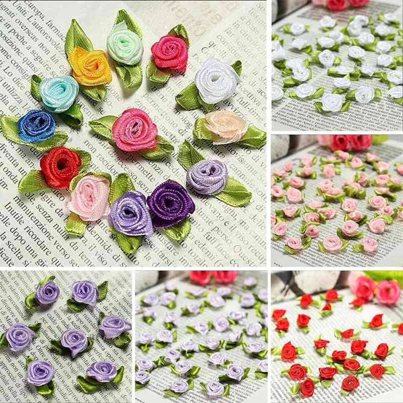 Wedding Rose Flower, Decor Bow, Appliques Handcraft Sewing, Exquisite Clothing