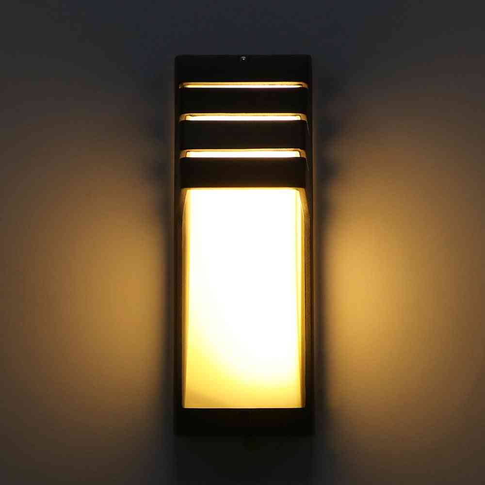 Nowoczesna minimalistyczna lampa zewnętrzna, naścienna 85-265v pół-bar
