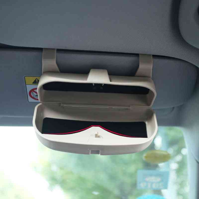 Caixa de óculos do carro, suporte de armazenamento