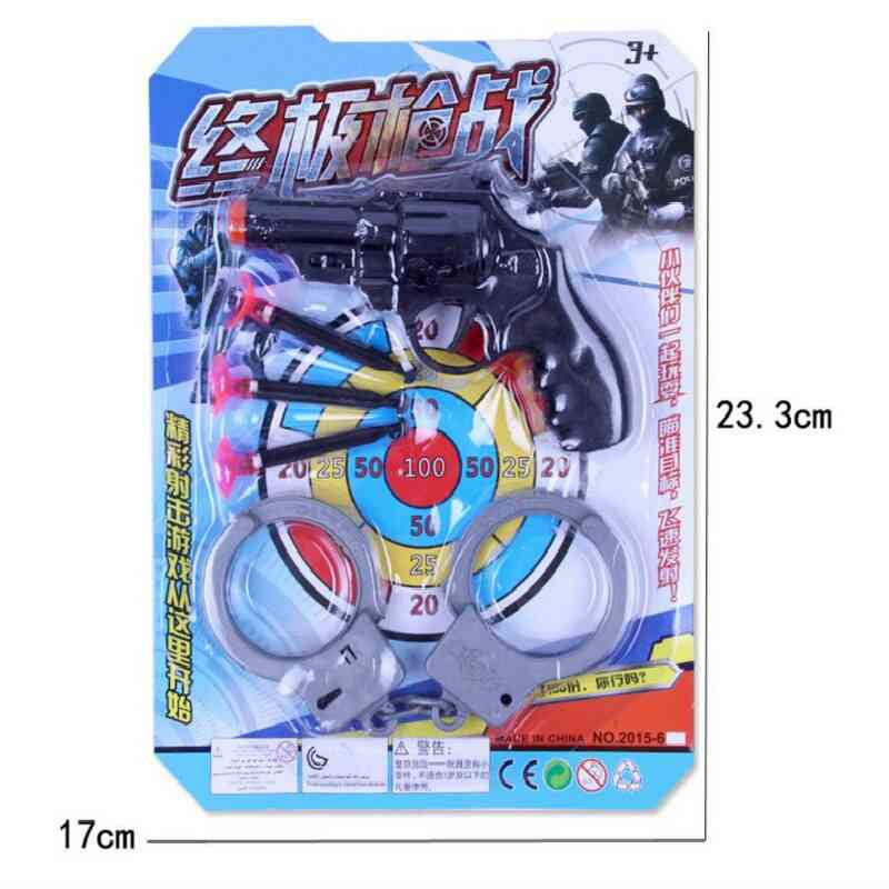 Novelty Pretend Play Police Soldier Cosplay Gun Badge Toy
