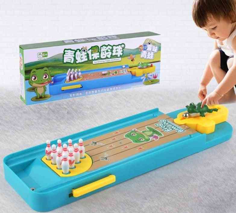 Mini escritorio de bolos de interior entre padres e hijos juego interactivo de deportes de mesa de juguete