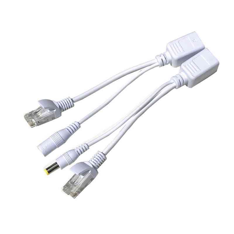 Poe-Injektor-Adapter, Kabel-Splitter-Kit - passive Stromversorgung, Ethernet-Separator-Kombinierer