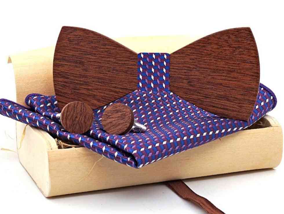 Motýlková kravata, party dřevěné motýlky