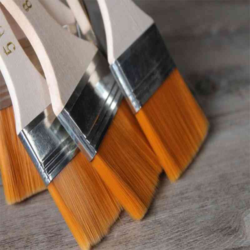Cabo de madeira multifuncional, pintura linear, escova de náilon, ferramenta de limpeza de poeira