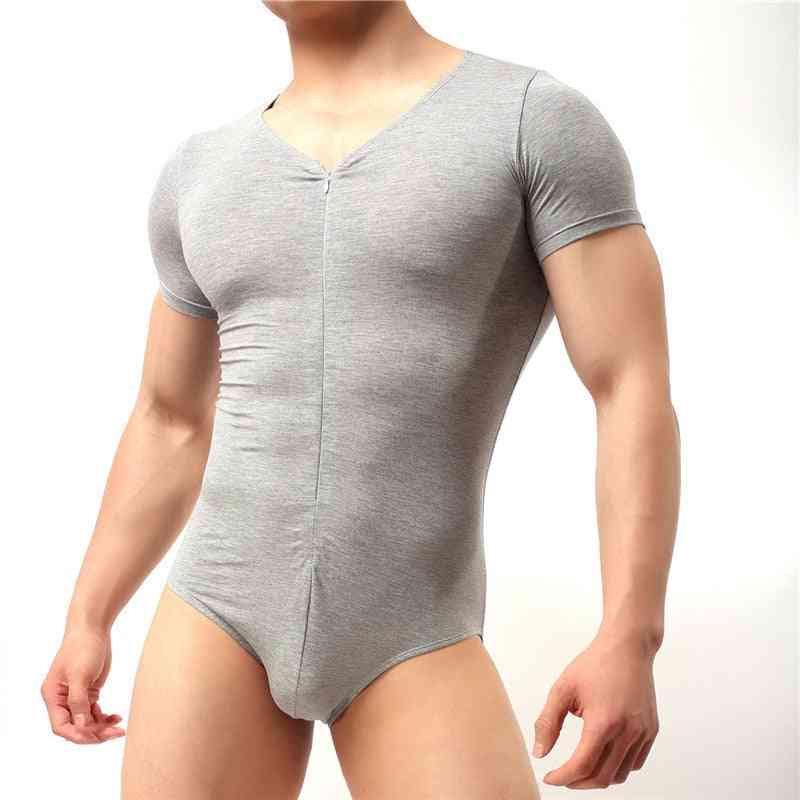 Männer schlanke Bodybuilding Unterhemden Korsett, durchsichtige Unterwäsche Strampler