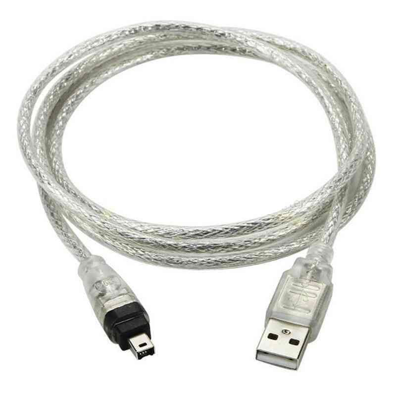 Usb moški do firewire ieee 1394 4-polni adapter za kabel ilink kabel firewire za sony dcr-trv75e dv