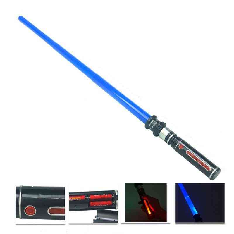 Teleskopiskt ljussabel, blinkande svärd, lysande cosplay, laserstjärna för laserstjärna