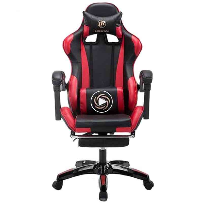Household Reclining Office Chair With Footrest Racing Seat