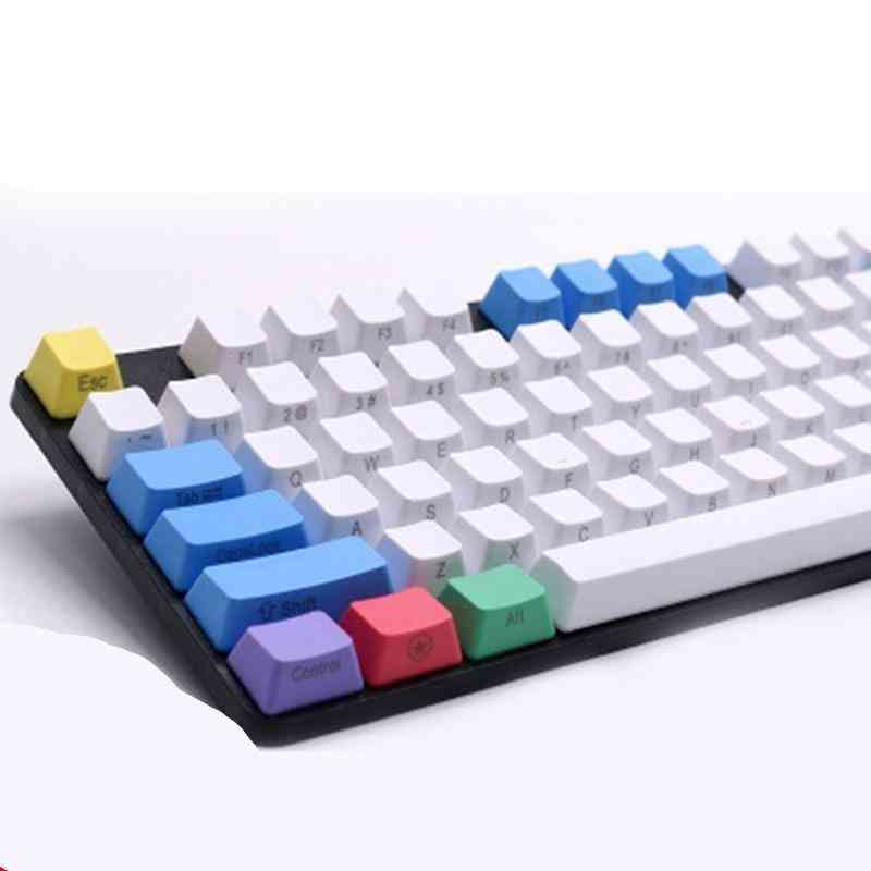 108-tasters kridtnøglesæt- mekanisk tastatur i kulstof, blanke tastaturer på oversiden