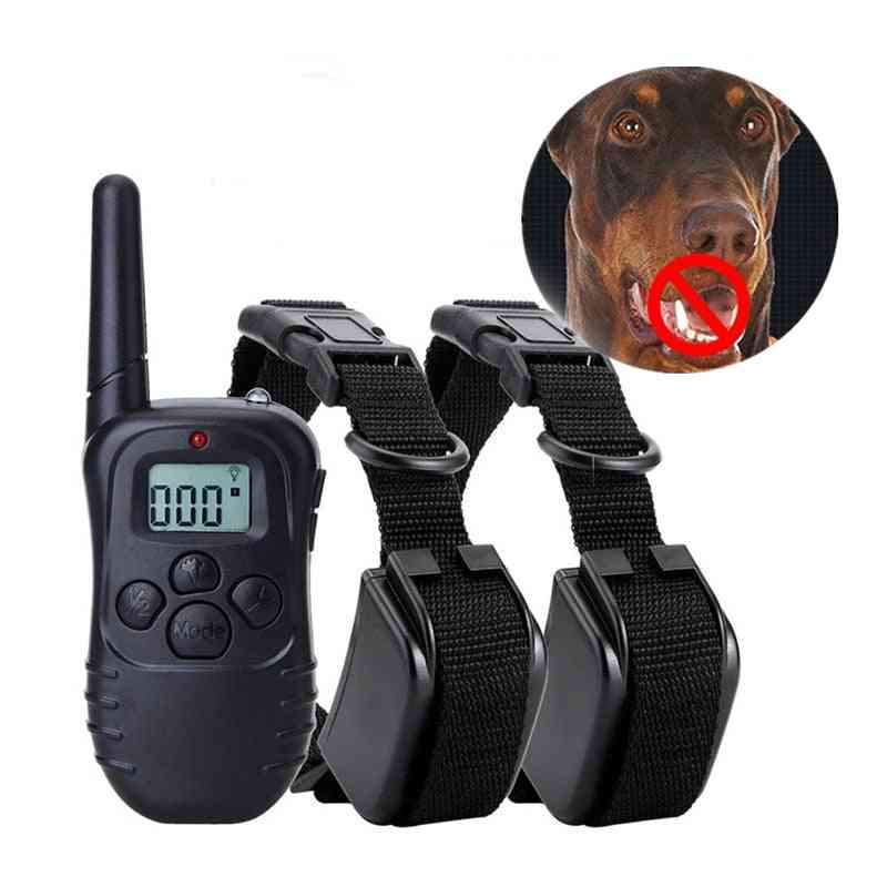 Electric Dog Training Collar, Remote Control With Lcd Shock, Vibration Sound