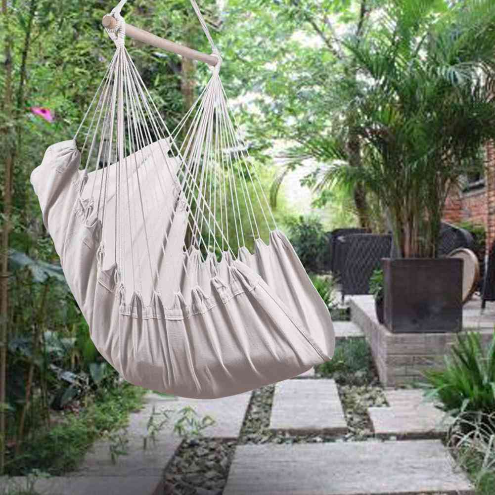 Portable Travel Camping Hammock Hanging Bed, Lazy Swing Outdoor Chair