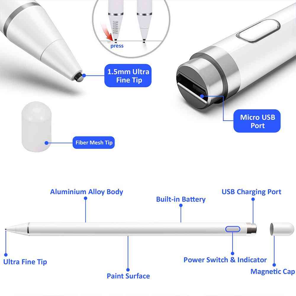 Universeller kapazitiver Stift, Touchscreen, Smart Pen für iOS / Android-System