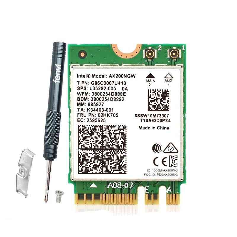 Wireless Dual-band, Wifi 6 For Ax200 Ngff, M.2 Bluetooth 5.1, Card Adapter