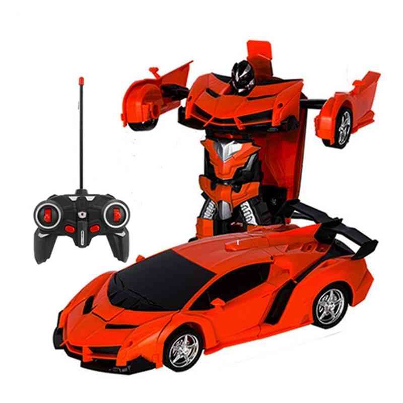 Led Light Transformation, Robot Deformation, Rc Car Toy For Boy,