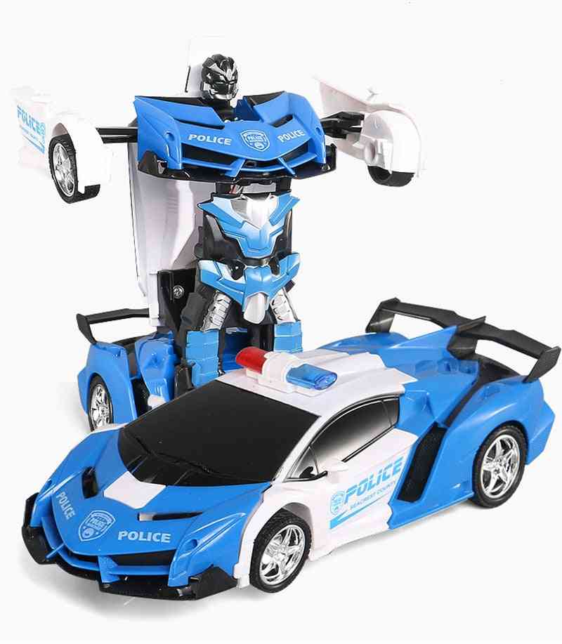 Led Light Transformation, Robot Deformation, Rc Car Toy For Boy,
