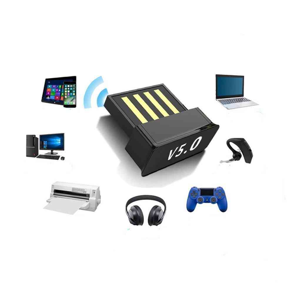USB bluetooth-5.0, bezdrôtové adaptéry, audio prijímač, dongle pre vysielač