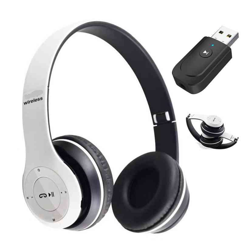 Klasične bluetooth slušalke z računalniškim mikrofonom, brezžične slušalke, glasbena čelada