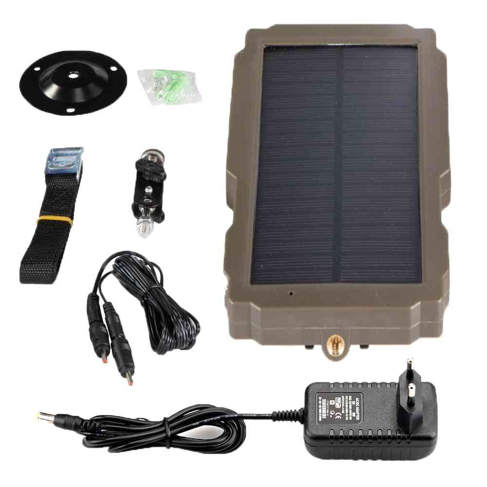 12v Hunting Camera Solar Panel, Power Supply Charger Battery For Suntek 9v