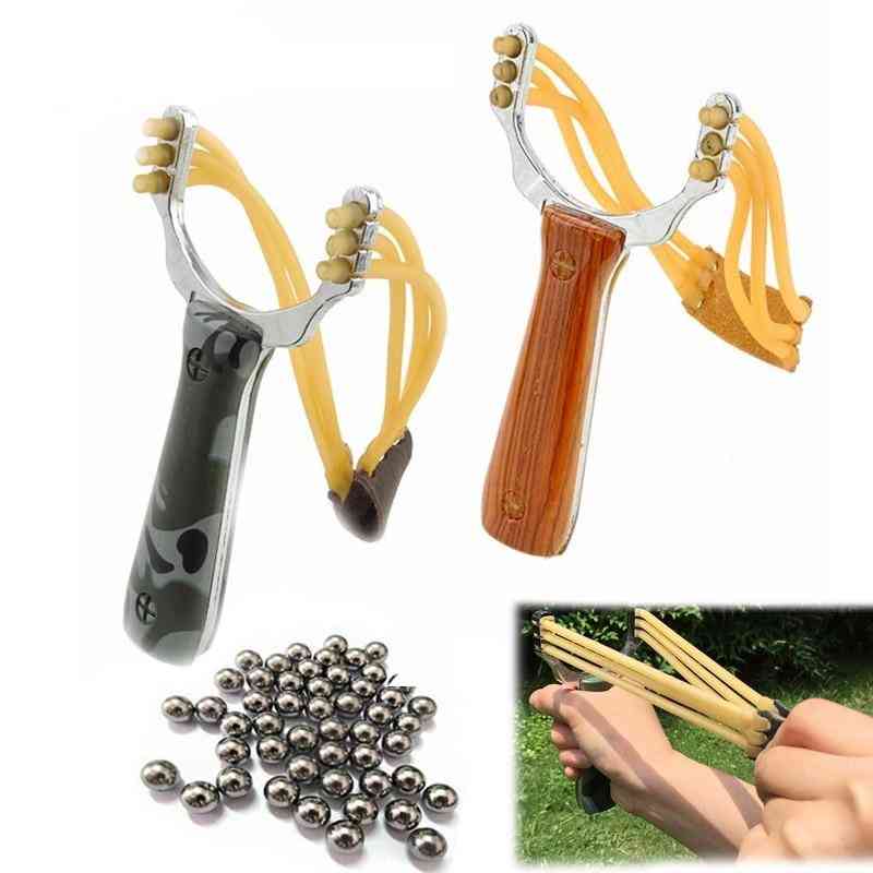 Hunt Catapult Rubber Band Sling Shot, Sports Games Aluminium, Hunting Camouflage Bows, Outdoor Kid Game