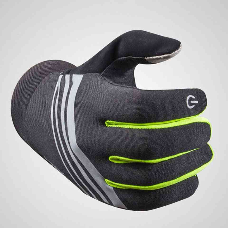 Unisex Sports Touch Screen Windproof Thermal Fleece Gloves