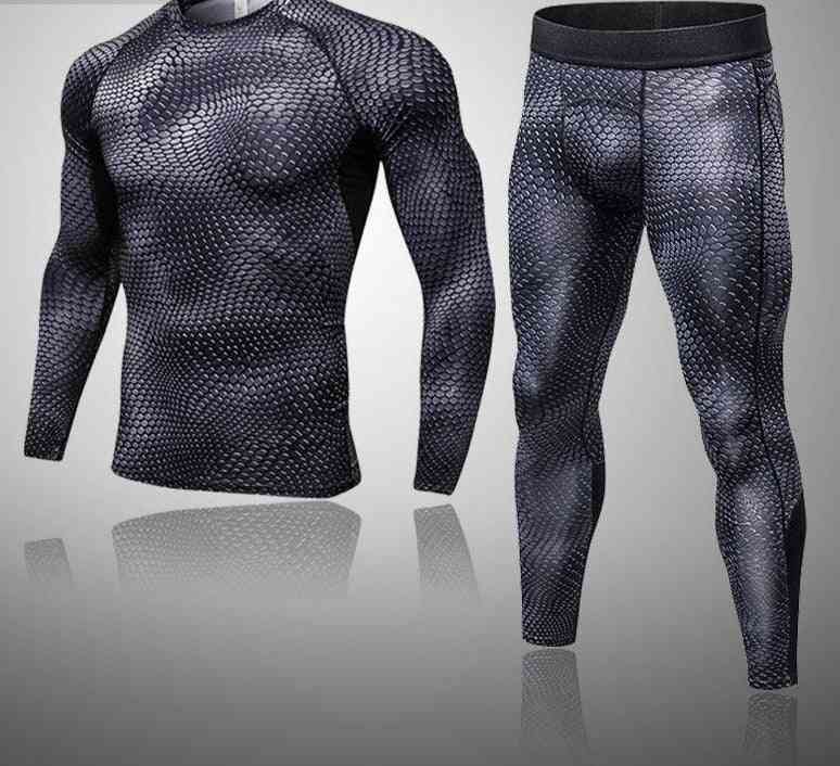 Men's Thermal Underwear Set Mma Tactics Leggings Clothing