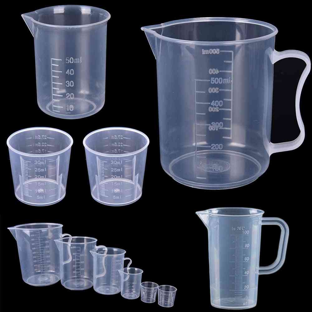Plastic Measuring, Baking Beaker, Liquid Measure, Jug Cup Container