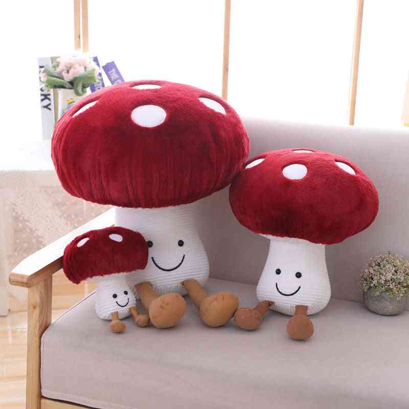 Creative Cute Small Mushroom Plush, Stuffed, Vegetables Soft Toy, Child, Baby