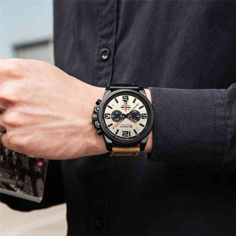 Mens Sport Wrist Watches, Waterproof, Chronograph Quartz