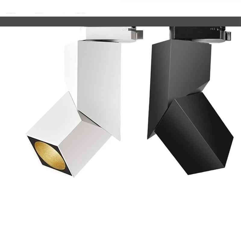 Kunstkubus led-licht, verstelbare hoekraillamp, plafondsysteem voor binnenspoorverlichting