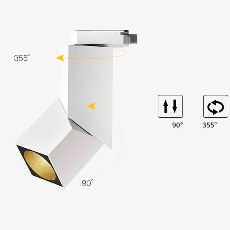 Kunstkubus led-licht, verstelbare hoekraillamp, plafondsysteem voor binnenspoorverlichting