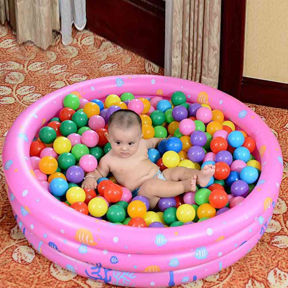Bärbar inomhus / utomhus baby pool uppblåsbar bassäng badkar havsboll för