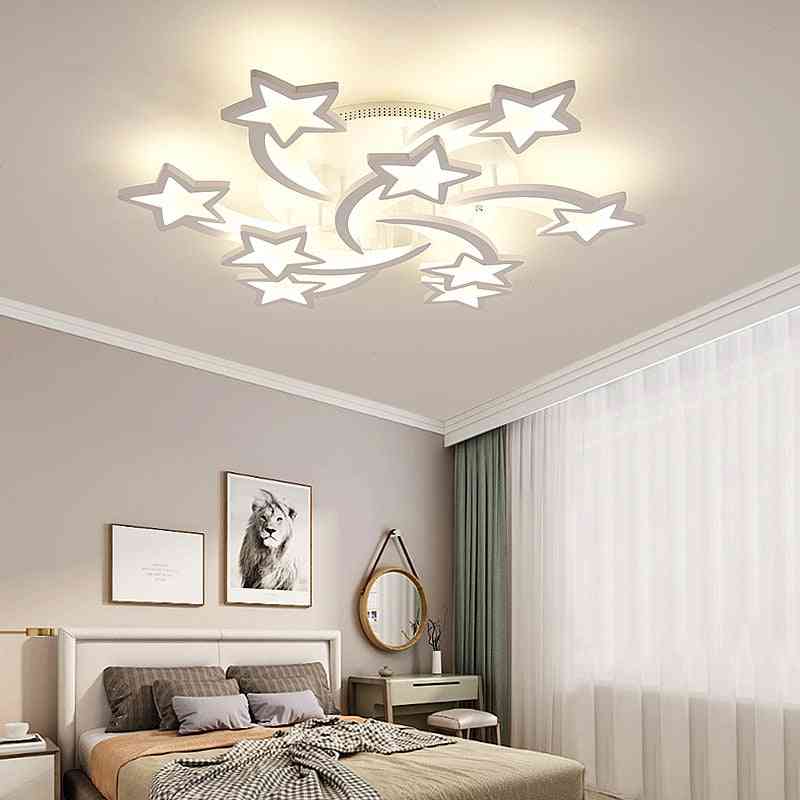 Intelligente LED-Kronleuchter-Stern-Wohnzimmer- / Schlafzimmerbeleuchtung