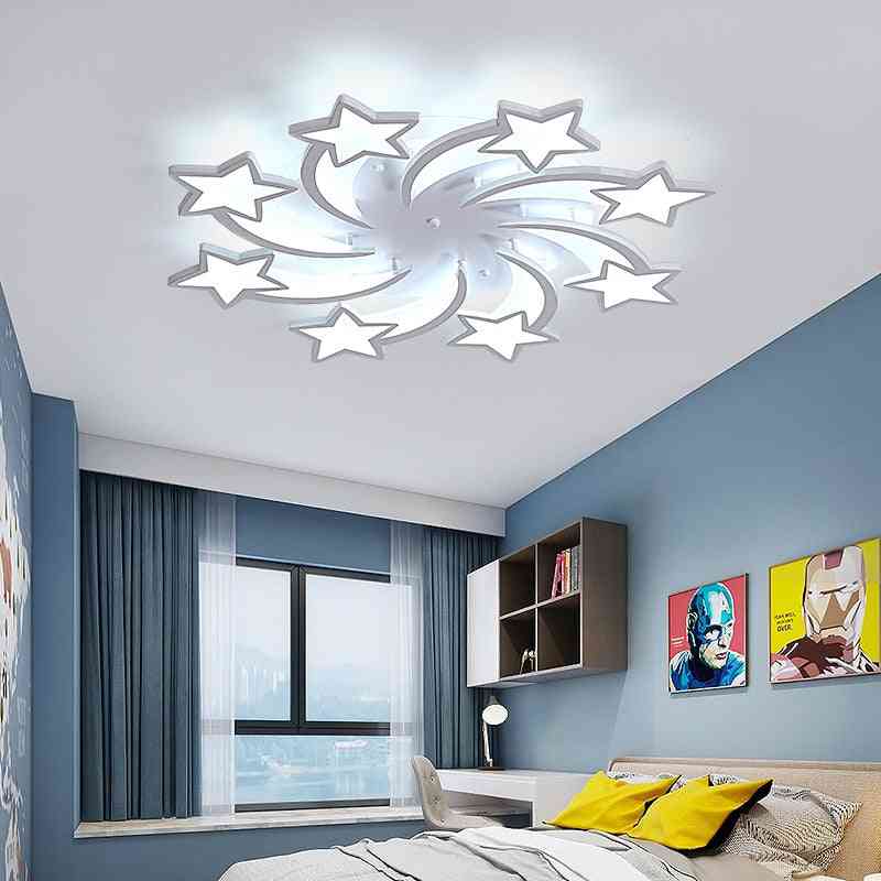 Intelligente LED-Kronleuchter-Stern-Wohnzimmer- / Schlafzimmerbeleuchtung