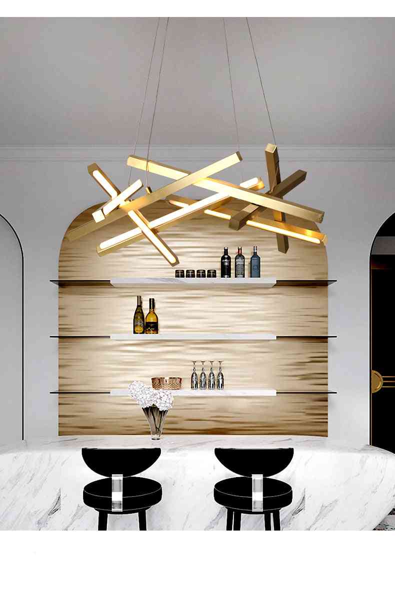 Postmoderná minimalistická lustrová kreatívna lampa