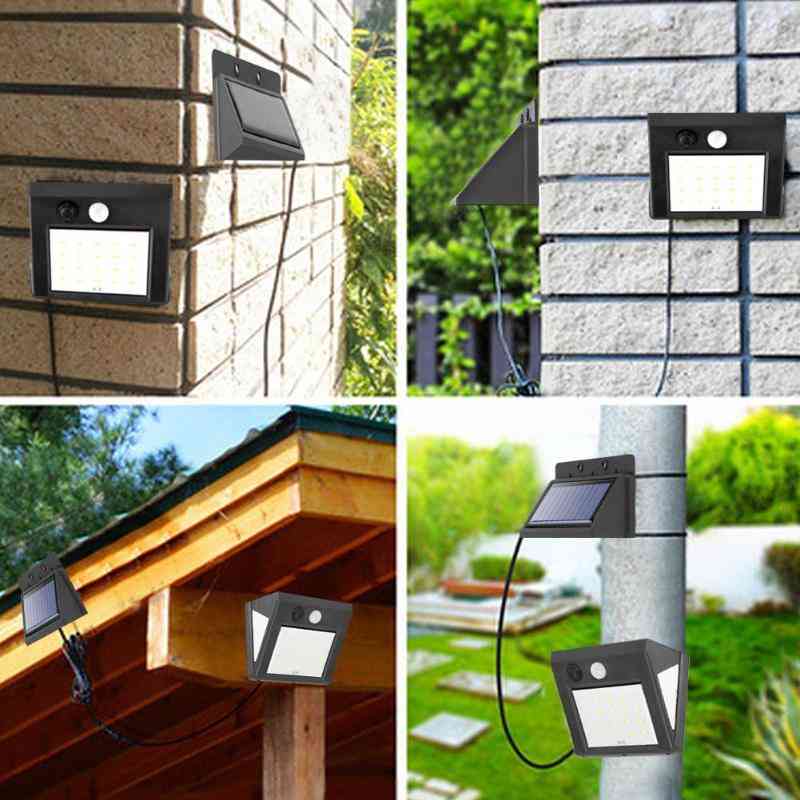 3-modes Led Split, Solar Light, Outdoor Pir Motion Sensor, Wall Lamp