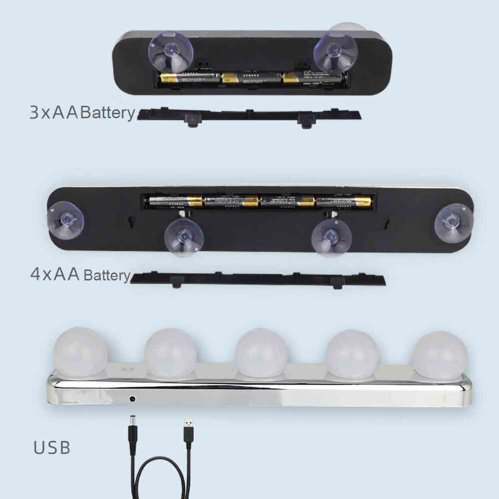 Usb Stepless Mirror Light Bulbs, Make-up Battery Powered Lights