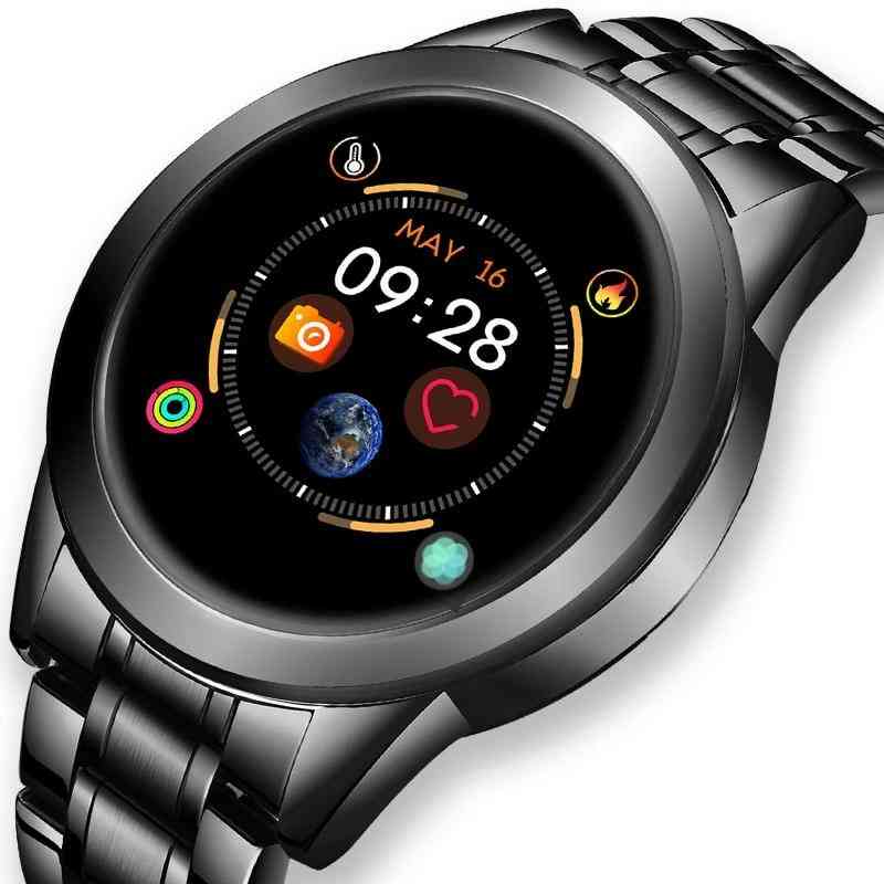 Digitální hodinky z nerezové oceli, pánské elektronické LED náramkové hodinky