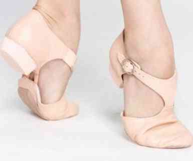 Leather Stretch, Jazz T-strap Ballet, Lyrical Dancing Sandals