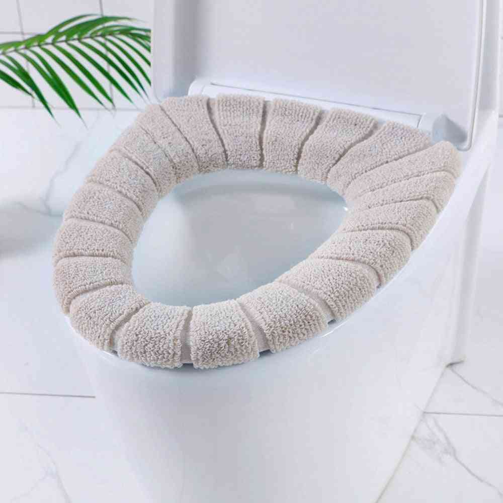 Nordic Style O-knit Cotton Thread Super Soft Toilet Seat Cushion
