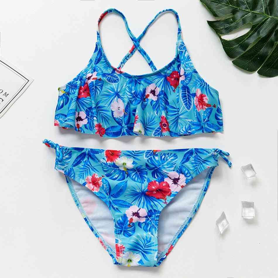 Two Piece- Hot Stamping, Swimwear Bathing Swimsuit For Set-1