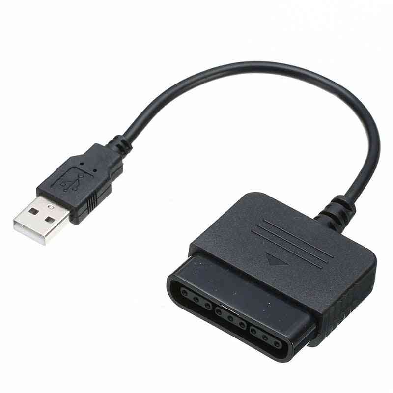 Ps1 & ps2- USB контролер за игри, адаптер конвертор кабел без драйвер (черен)