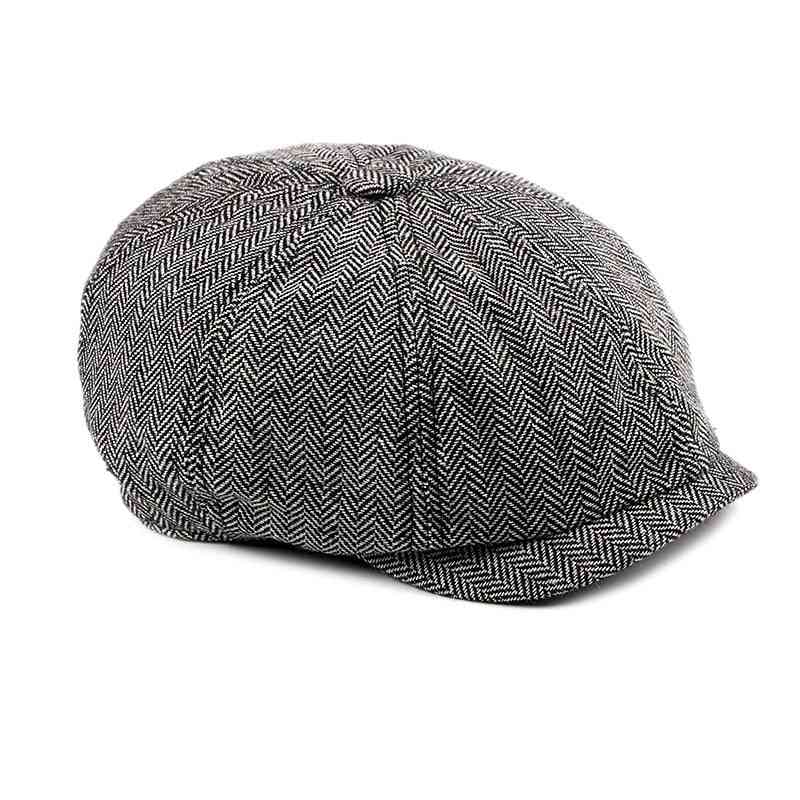Ležérní čepice pro Newsboy, módní osmiúhelníkový klobouk